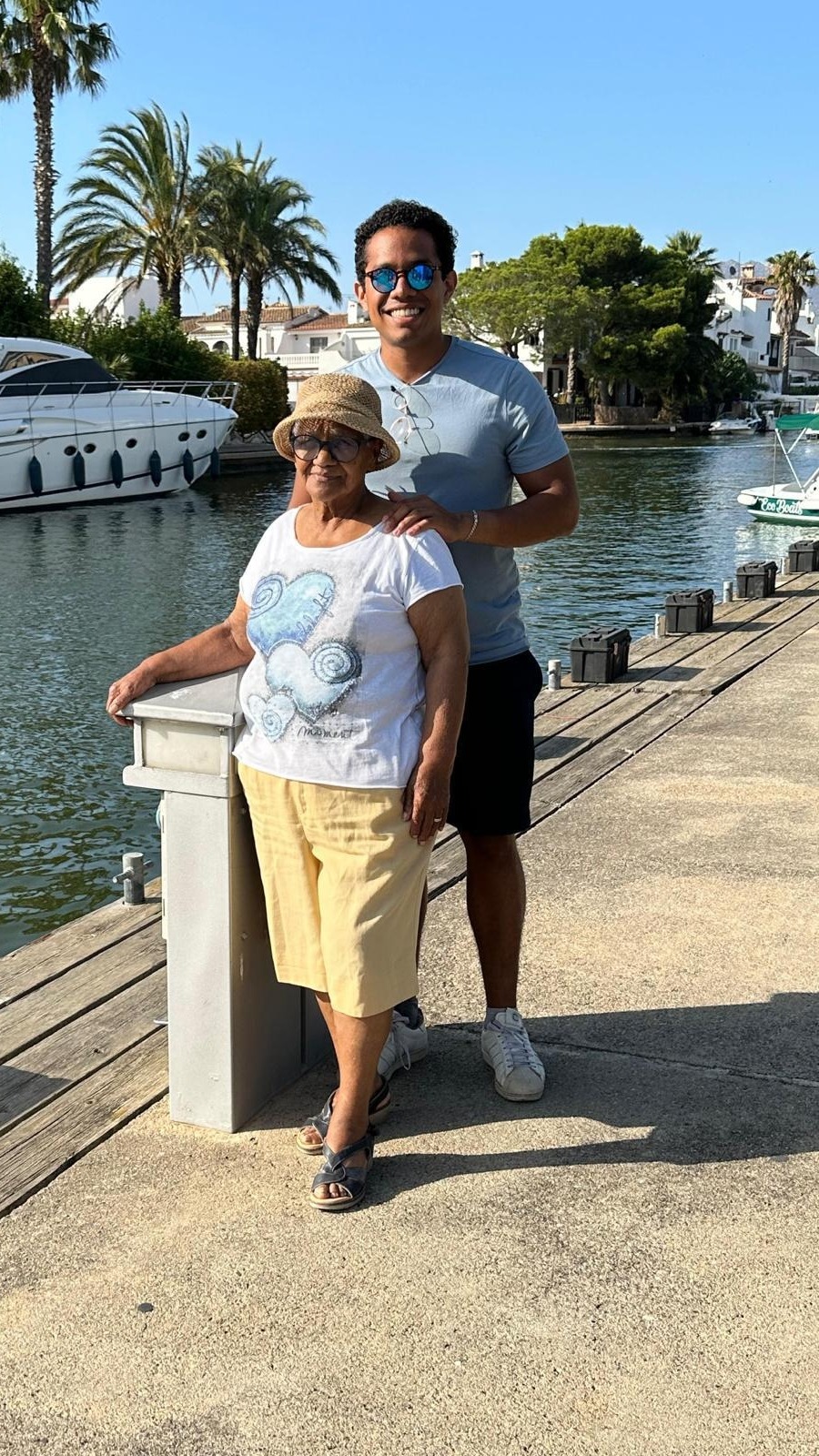 My grandmother Lidia and me in Barcelona, 2023
