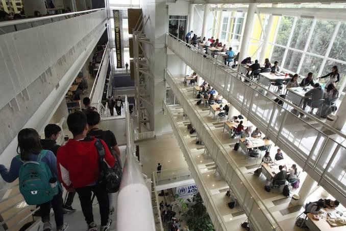 The UCAB library in Caracas